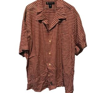 Polo Jeans Company Men's Red Plaid Button Down Shirt